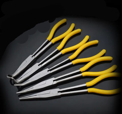 Pinze di naso di ago a 11 pollici di Bent Nose Pliers Long Angled curva della clip da 20 gradi