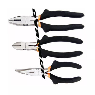 45#Carbon maniglie immersa d'acciaio 6&quot; 8&quot; su spalla non standard Bent Nose Diagonal Combination Pliers di tipo americano