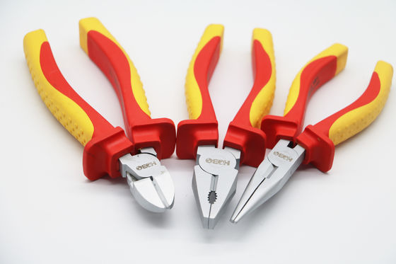 insieme della pinza del VDE 1000v e pinze di combinazione di taglio degli attrezzi per bricolage isolate cacciavite
