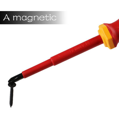 7 12 13 insieme del cacciavite del VDE del pezzo 1000V pH PZ con l'elettricista esile Insulated Straight Slotted di caso