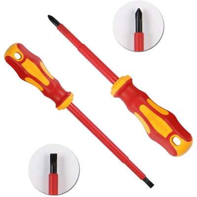7 12 13 insieme del cacciavite del VDE del pezzo 1000V pH PZ con l'elettricista esile Insulated Straight Slotted di caso