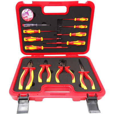 Pacchetto elettrico di PCS del cacciavite 12 del nastro dell'autoadesivo del tester di tensione isolato set di strumenti del VDE del vagabondo