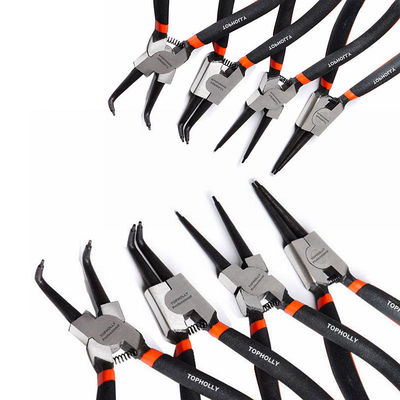 5 6 7 9&quot; insieme interno dell'anello elastico di esterno di Bent Snap Ring Pliers Straight