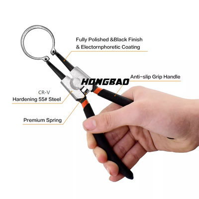 Rottura interna ed esterna Ring Pliers Circlip Pliers Retaining 4PCS a 7 pollici 5pc