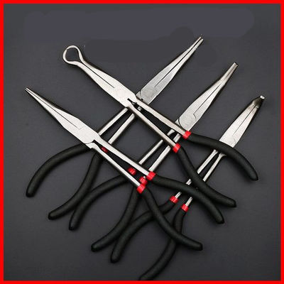 Pinze di naso di ago a 11 pollici di Bent Nose Pliers Long Angled curva della clip da 20 gradi