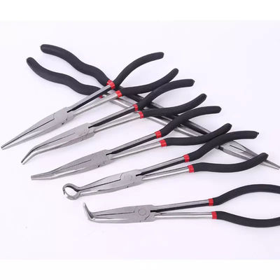 portata lunga Bent Nose Pliers For Jewellery della curva ad angolo della clip da 11&quot; 20 gradi che fa corredo