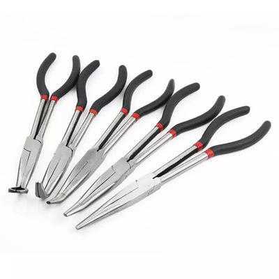 Pinze di naso di ago lunghe del VDE da 45 gradi con la curva della clip di Bent Tip Extra Long Angled