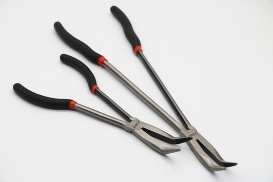 Le pinze di naso di ago di angolo di 45 gradi lungamente raggiungono Bent Chain Nose Pliers 16&quot;