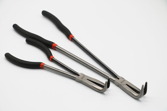 curva ad angolo della clip del naso di Bent Needle Nose Pliers Long da 16&quot; 90 gradi