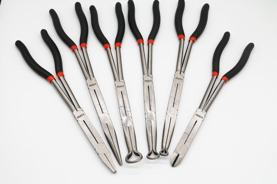 280mm 11&quot; 13&quot; pinze lunghe di portata raddoppiano la tenuta unita del cavo della clip della metropolitana del tubo flessibile di X 8mm