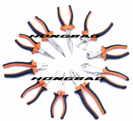 45#Carbon maniglie immersa d'acciaio 6&quot; 8&quot; su spalla non standard Bent Nose Diagonal Combination Pliers di tipo americano