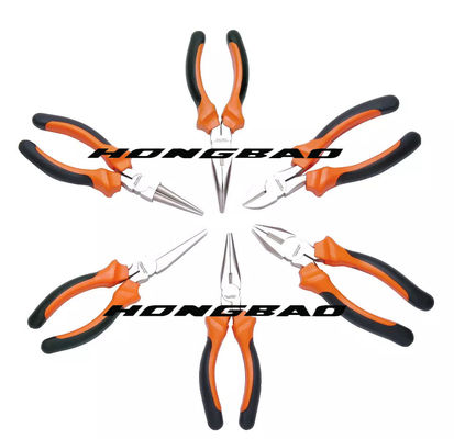 45#Carbon maniglie immersa d'acciaio 6&quot; 8&quot; su spalla non standard Bent Nose Diagonal Combination Pliers di tipo americano
