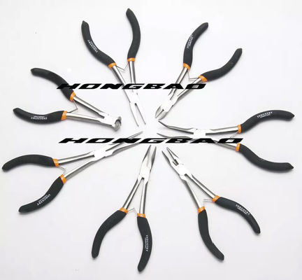 45#Carbon maniglie immersa d'acciaio 6&quot; 8&quot; su spalla non standard Bent Nose Diagonal Combination Pliers di tipo americano