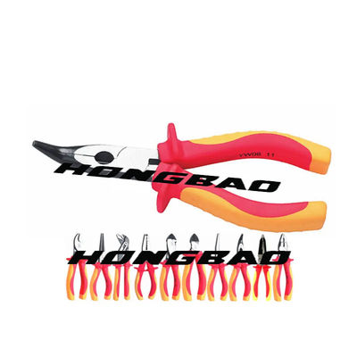 6 8&quot; VDE 1000V hanno isolato il CA tagliente laterale 150mm elettrico 200mm di Bent Nose Pliers della taglierina della pinza