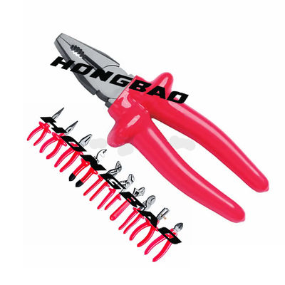 6 7 8&quot; tensione 1000V hanno isolato il guardalinee tagliato elettrico immerso Plier di CA della presa della maniglia delle pinze di plastica CR-V 1000V di combinazione
