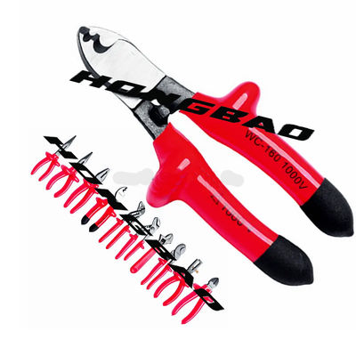 6&quot; 1000V isolato immerso tratta la pinza lunga tagliente elettrica di taglio del lato del naso di CA del naso di tensione lunga delle pinze CR-V 1000 V