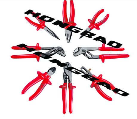 6 7 8&quot; pinza del VDE di combinazione hanno messo la pinza tagliente elettrica di CA della maniglia di plastica della presa 1000V